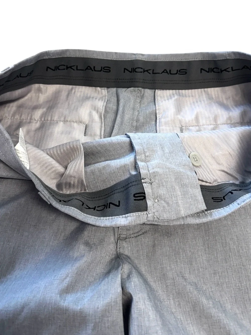 Nicklaus Men’s Grey Heather Golf Shorts Size 34